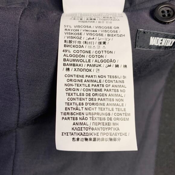 DIRK BIKKEMBERGS Size 36 Grey Black Polyester Wool Peak Lapel Sport Coat - Picture 11 of 11